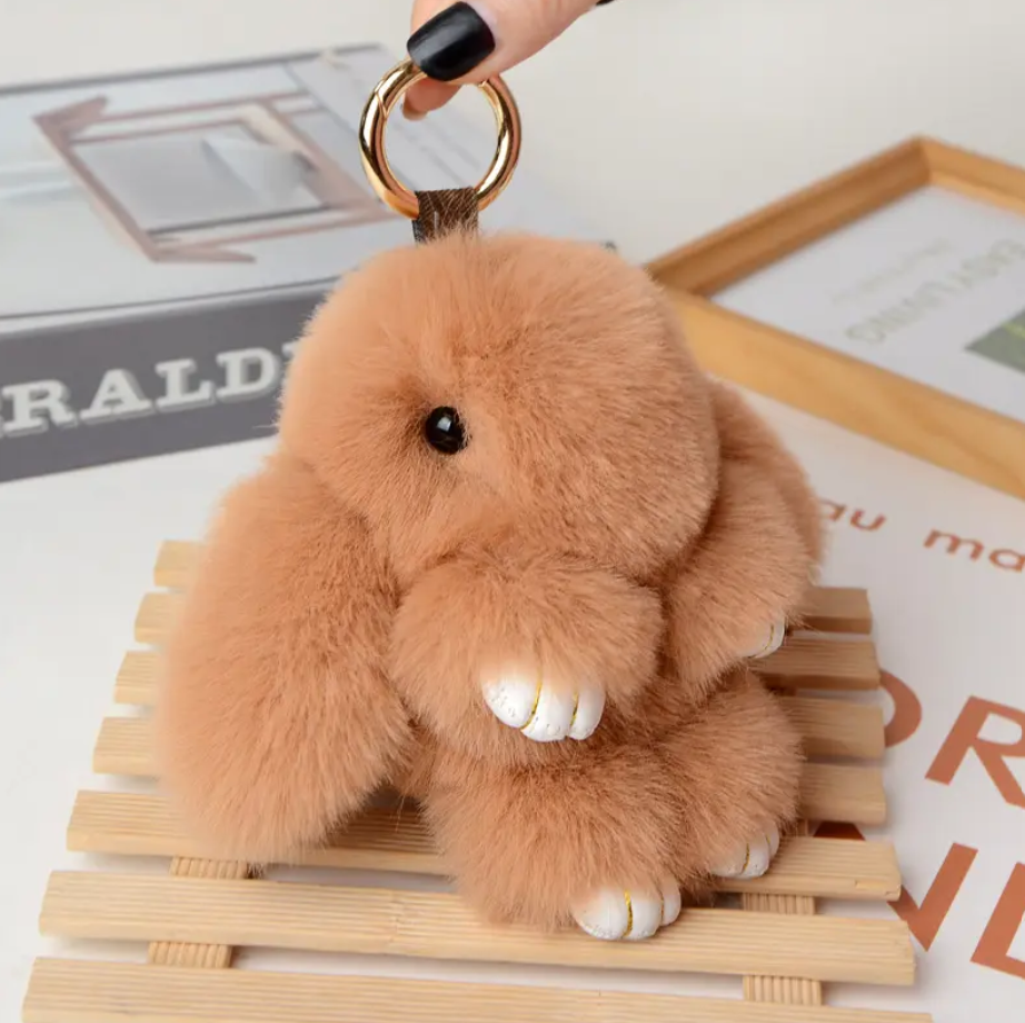 Kinako Fluffy Bunny Key Ring