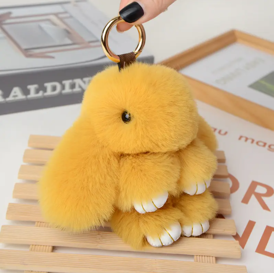 Kinako Fluffy Bunny Key Ring